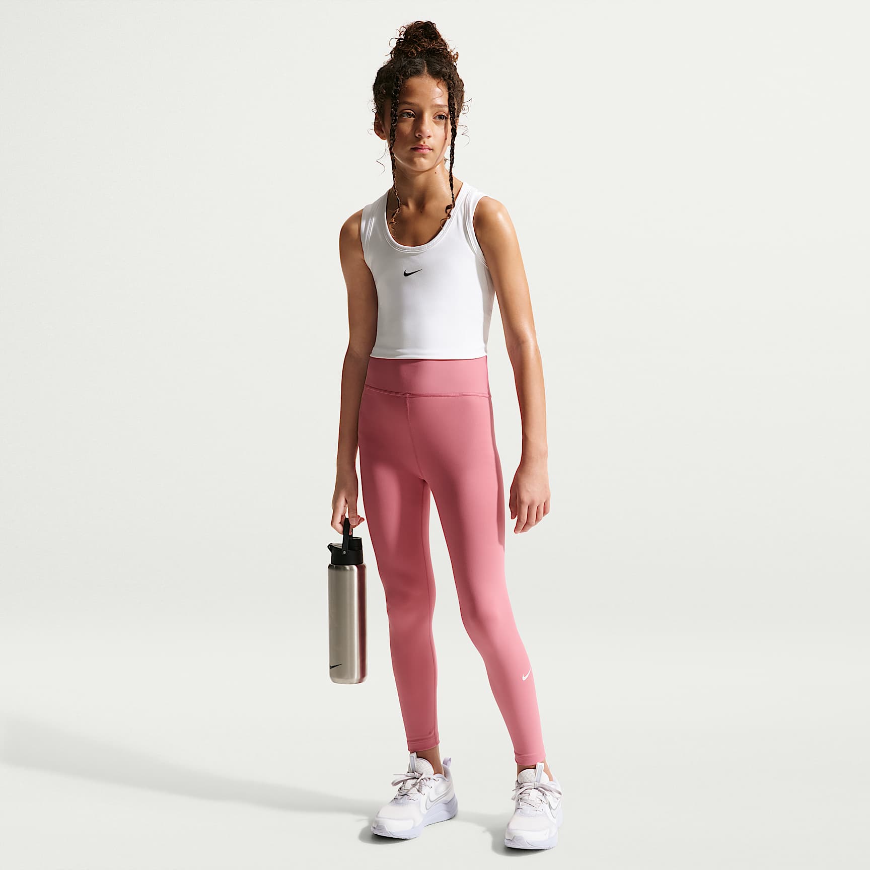 Nike One Big Kids' (Girls') Dri-FIT High-Waisted Leggings. Nike.com